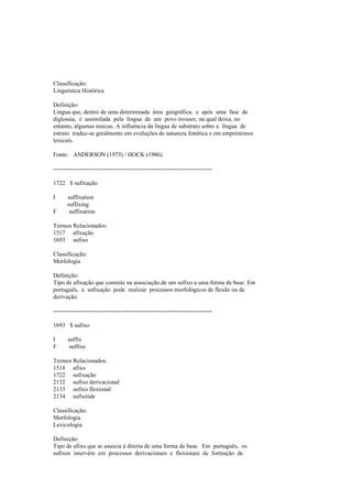 Dicionario de linguistica