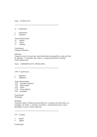 Dicionario de linguistica