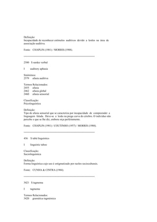 Dicionario de linguistica