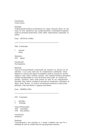 Dicionario de linguistica