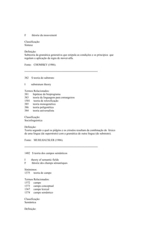 Dicionario de linguistica