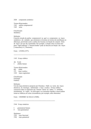 Dicionario de linguistica