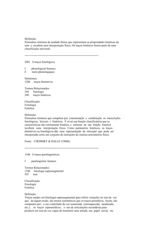 Dicionario de linguistica