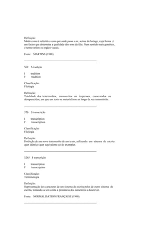 Dicionario de linguistica