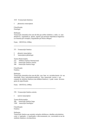 Dicionario de linguistica