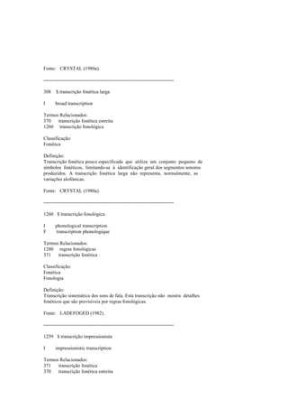 Dicionario de linguistica