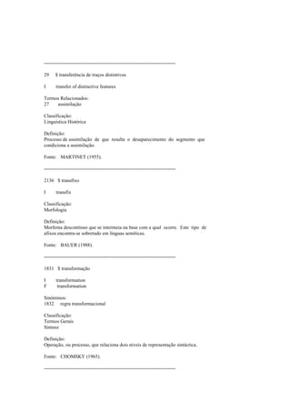 Dicionario de linguistica