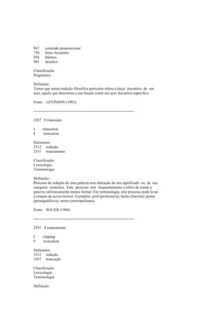 Dicionario de linguistica