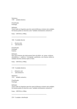 Dicionario de linguistica