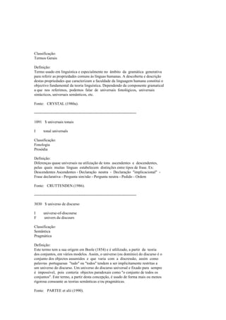 Dicionario de linguistica