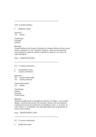 Dicionario de linguistica