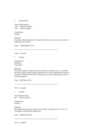 Dicionario de linguistica