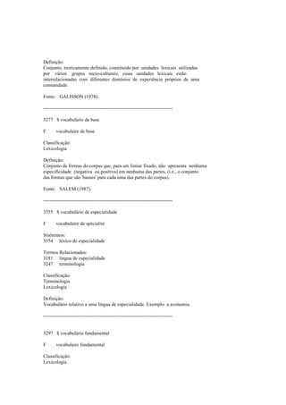 Dicionario de linguistica