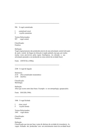 Dicionario de linguistica