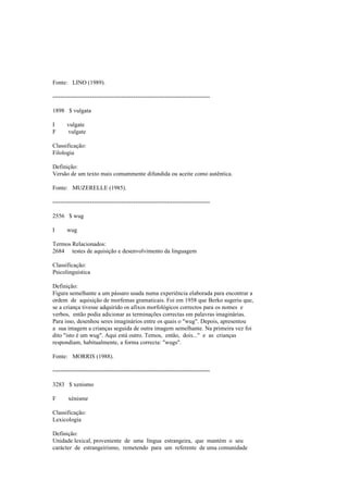 Dicionario de linguistica