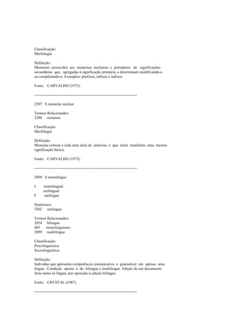 Dicionario de linguistica