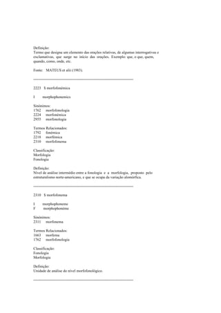 Dicionario de linguistica