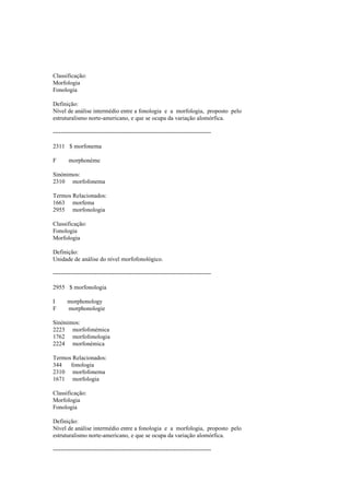 Dicionario de linguistica