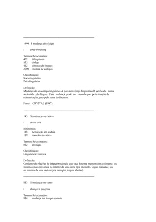 Dicionario de linguistica