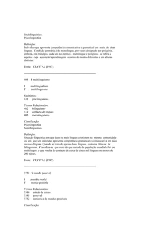 Dicionario de linguistica