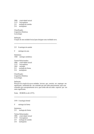 Dicionario de linguistica