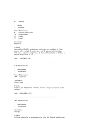 Dicionario de linguistica