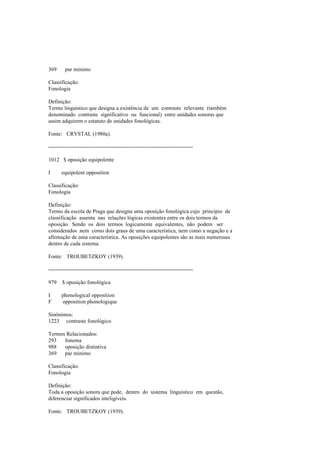 Dicionario de linguistica