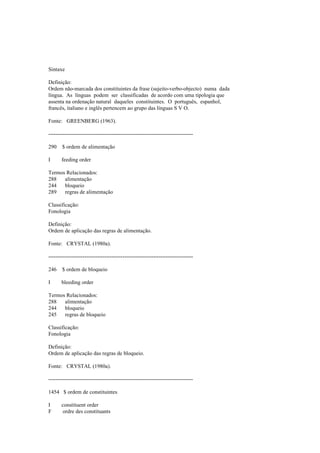 Dicionario de linguistica