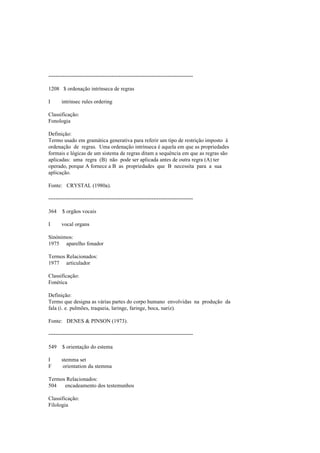 Dicionario de linguistica