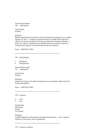 Dicionario de linguistica