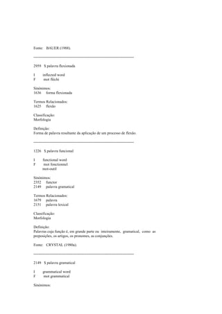 Dicionario de linguistica