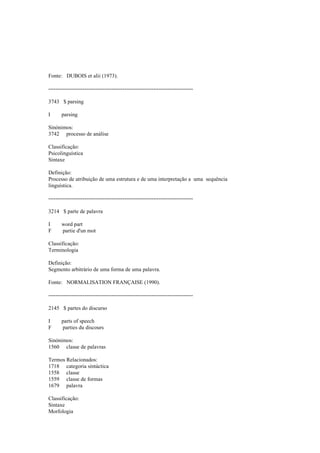 Dicionario de linguistica