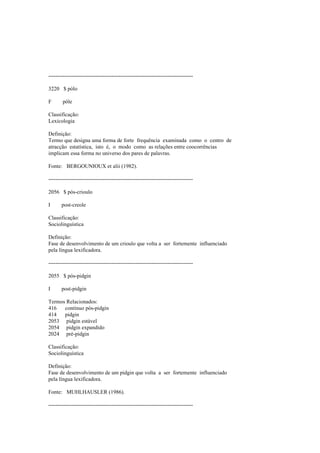 Dicionario de linguistica