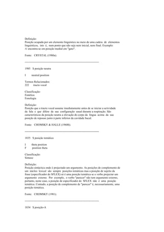 Dicionario de linguistica