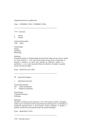 Dicionario de linguistica