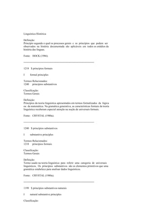 Dicionario de linguistica