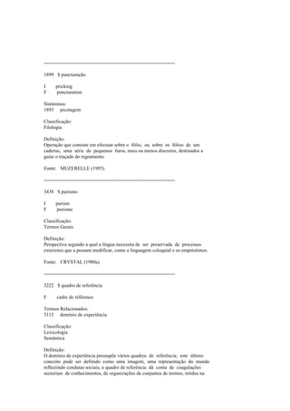 Dicionario de linguistica