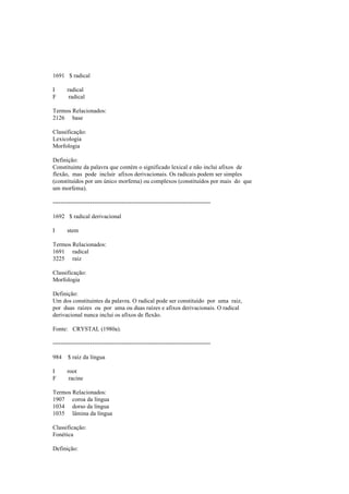 Dicionario de linguistica