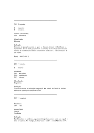 Dicionario de linguistica