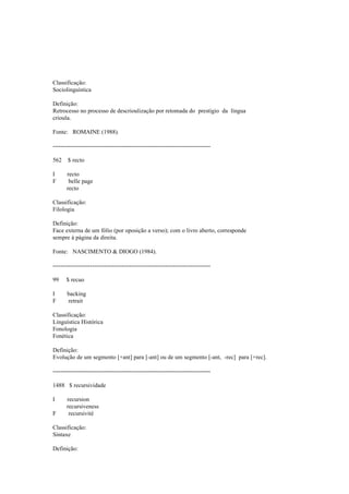 Dicionario de linguistica