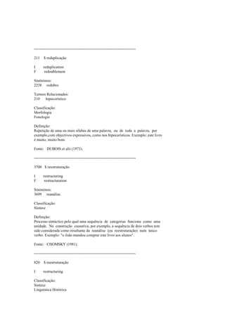 Dicionario de linguistica