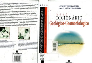 Dicionário geológico geomorfológico
