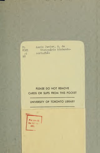 Dicionriokimbu00assiuoft