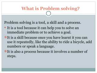 Dicision making skills and problem solving | PPT