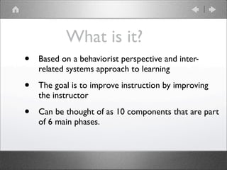 Dick & Carey Instructional Design Model