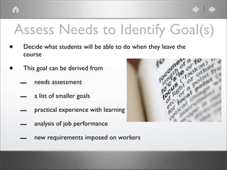 Dick & Carey Instructional Design Model