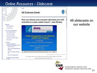 Online Resources - Slidecasts 48 slidecasts on our website 