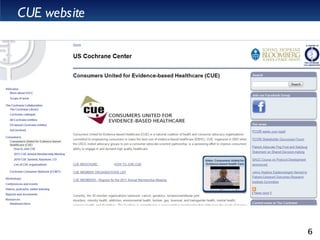 CUE website 