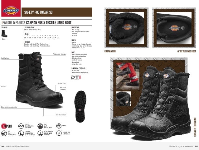 dickies quebec lined safety boot