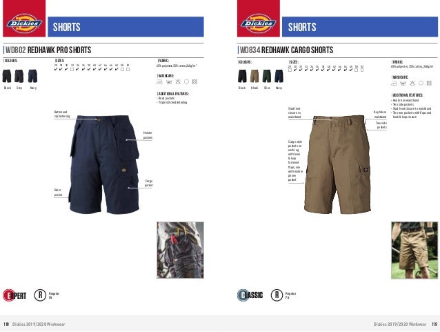 Dickies Redhawk Cargo Work Shorts Waist Size 30-46/" Khaki Olive Navy Black WD834